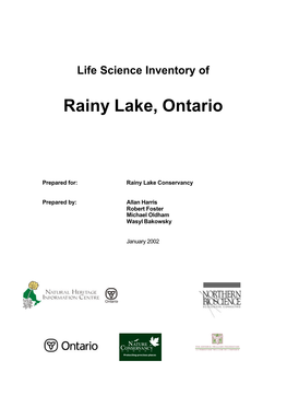 Rainy Lake, Ontario