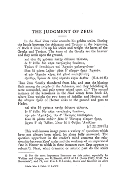 The Judgment of Zeus