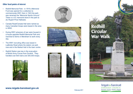 Redhill Circular War Walk