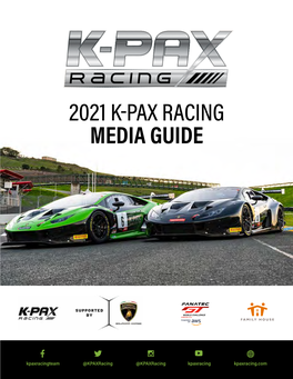 2021 K-Pax Racing Media Guide