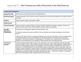 San Francisco As a Site of Encounter in the Gold Rush Era ​