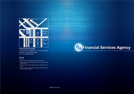 Financial Services Agency Financial Services Agency Central Government Bldg