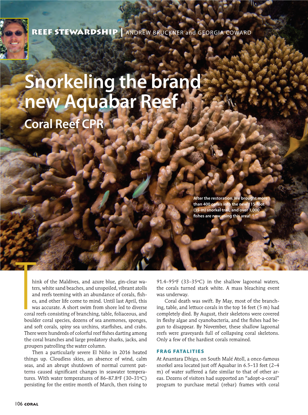 Snorkeling the Brand New Aquabar Reef Coral Reef CPR