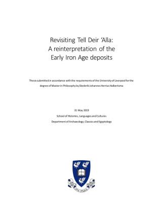 Revisiting Tell Deir 'Alla: a Reinterpretation of the Early Iron