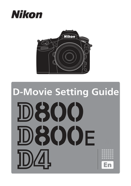 D-Movie Setting Guide Entire Pages