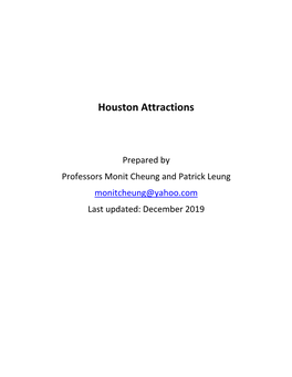 Houston Attractions