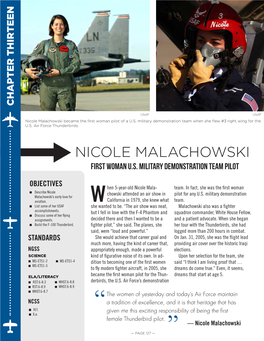 Nicole Malachowski Became the First Woman Pilot of a U.S