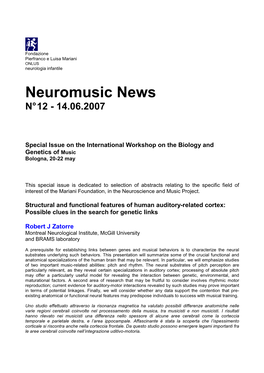 Neuromusic News 12 14Jun07
