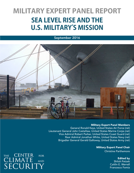 Military Expert Panel Report Sea Level Rise and the U.S