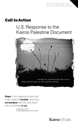 A Call to Action: U.S. Response to the Kairos Palestine Document