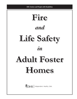 Fire and Life Safety in Adult Foster Homes