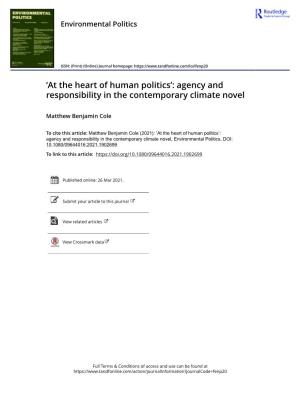 'At the Heart of Human Politics': Agency and Responsibility in The