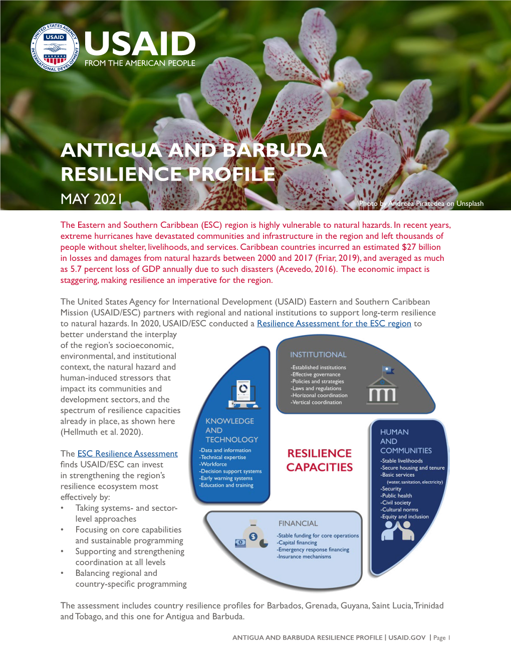 Antigua and Barbuda Resilience Profile