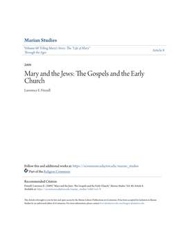 Mary and the Jews: the Gospels and the Early Church Lawrence E