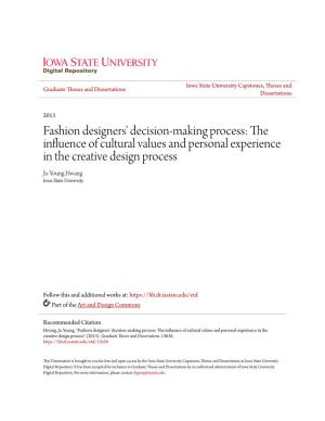 Fashion Designers' Decision-Making Process