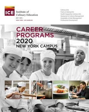 Career Programs 2020 New York Campus
