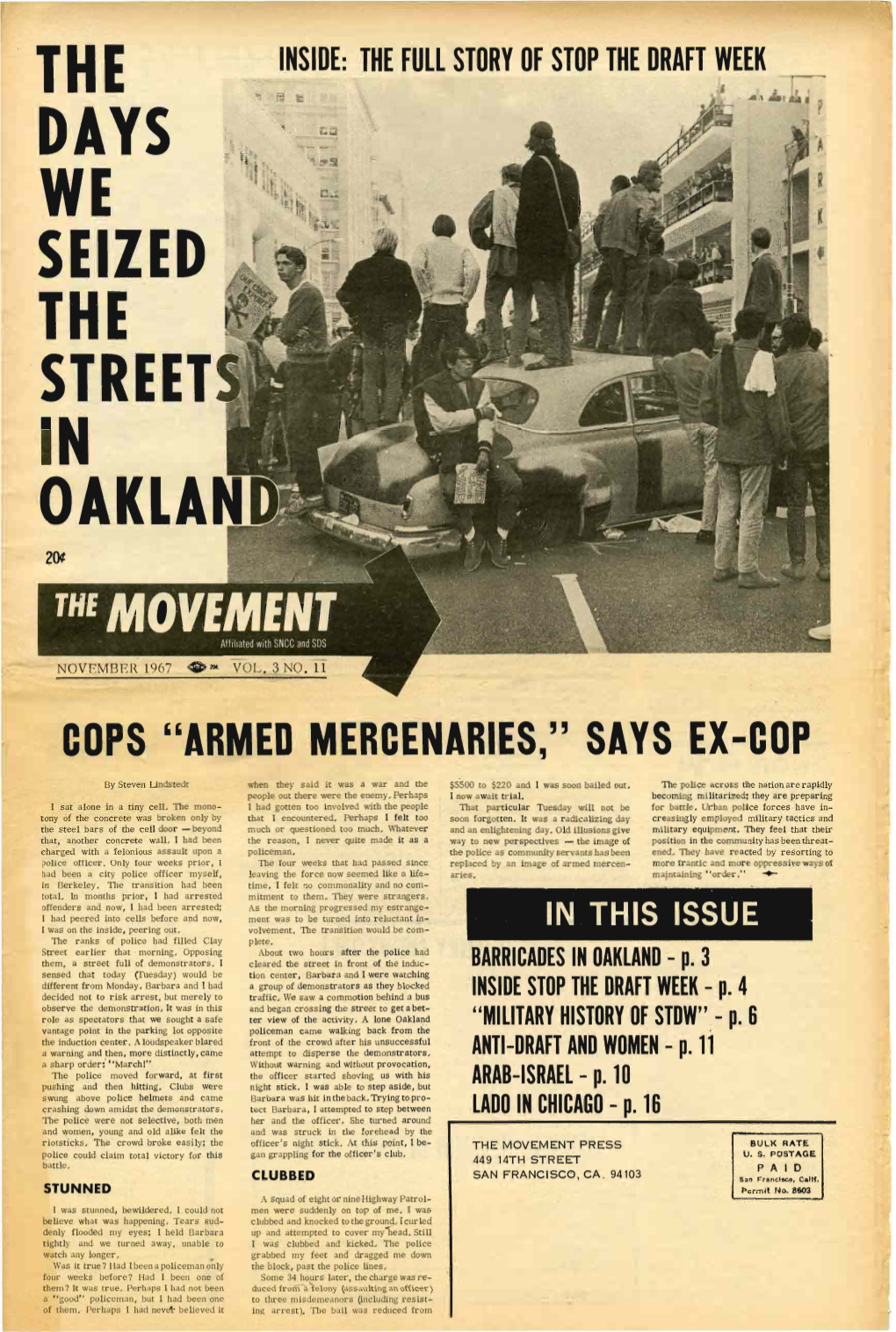 The Days We Seized the Street in Oaklan