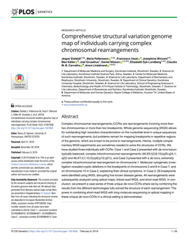 Comprehensive Structural Variation Genome Map of Individuals Carrying Complex Chromosomal Rearrangements