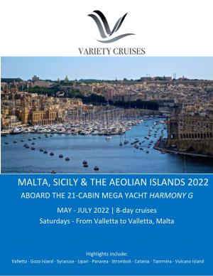 Malta, Sicily & the Aeolian Islands 2022