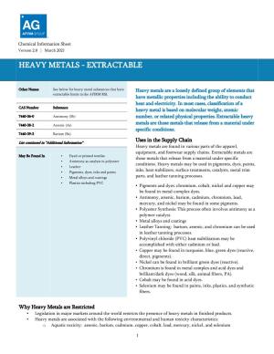 Heavy Metals - Extractable