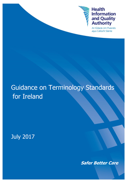 Guidance on Terminology Standards for Ireland