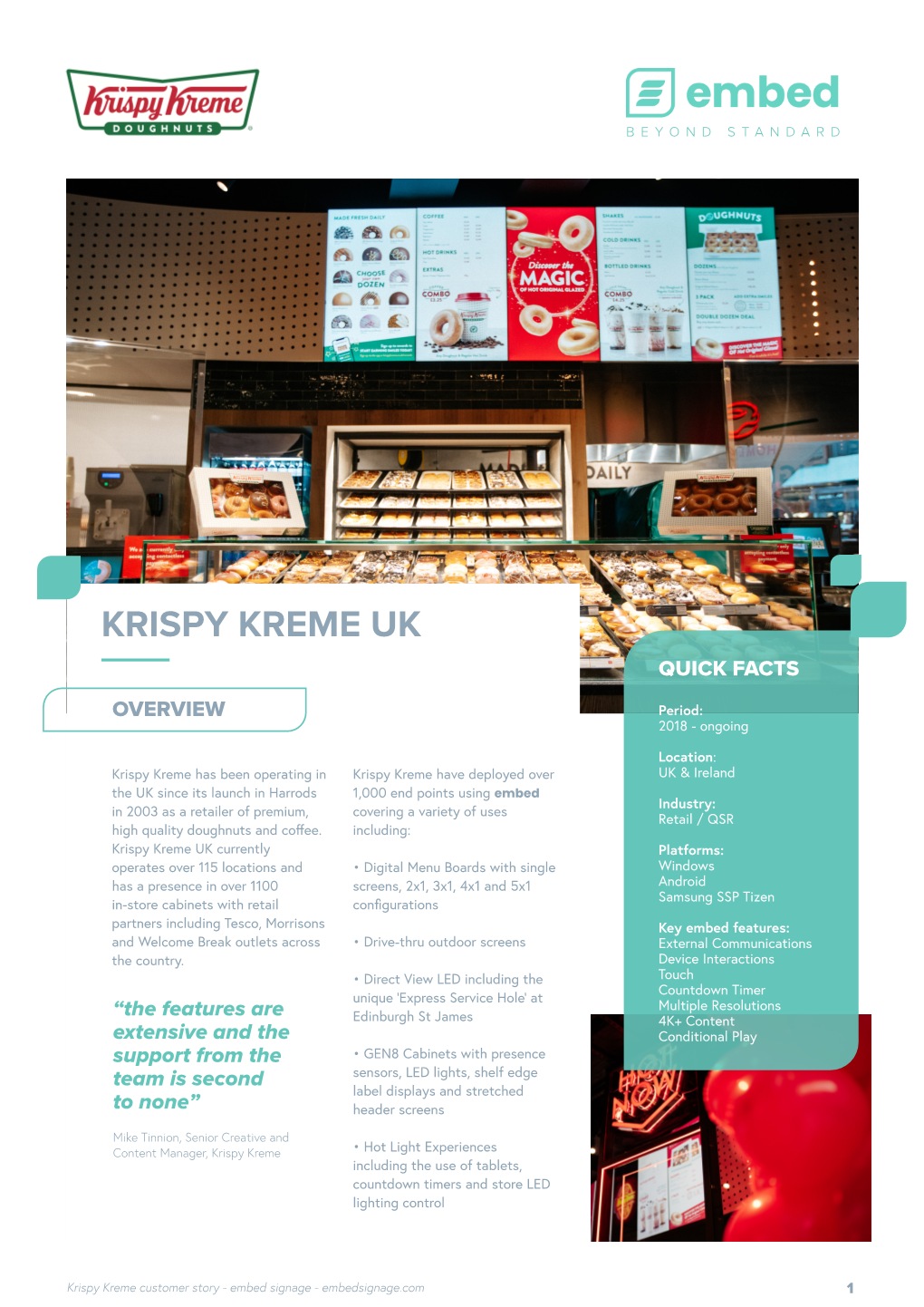 Krispy Kreme Uk Quick Facts