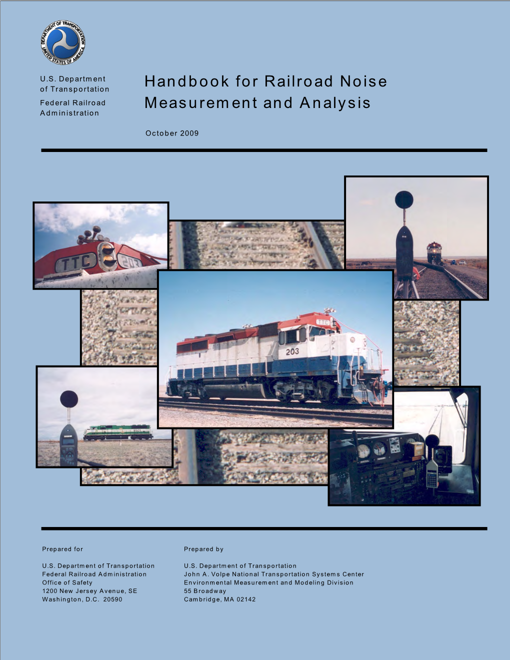 Handbook for Railroad Noise Measurement and Analysis 6