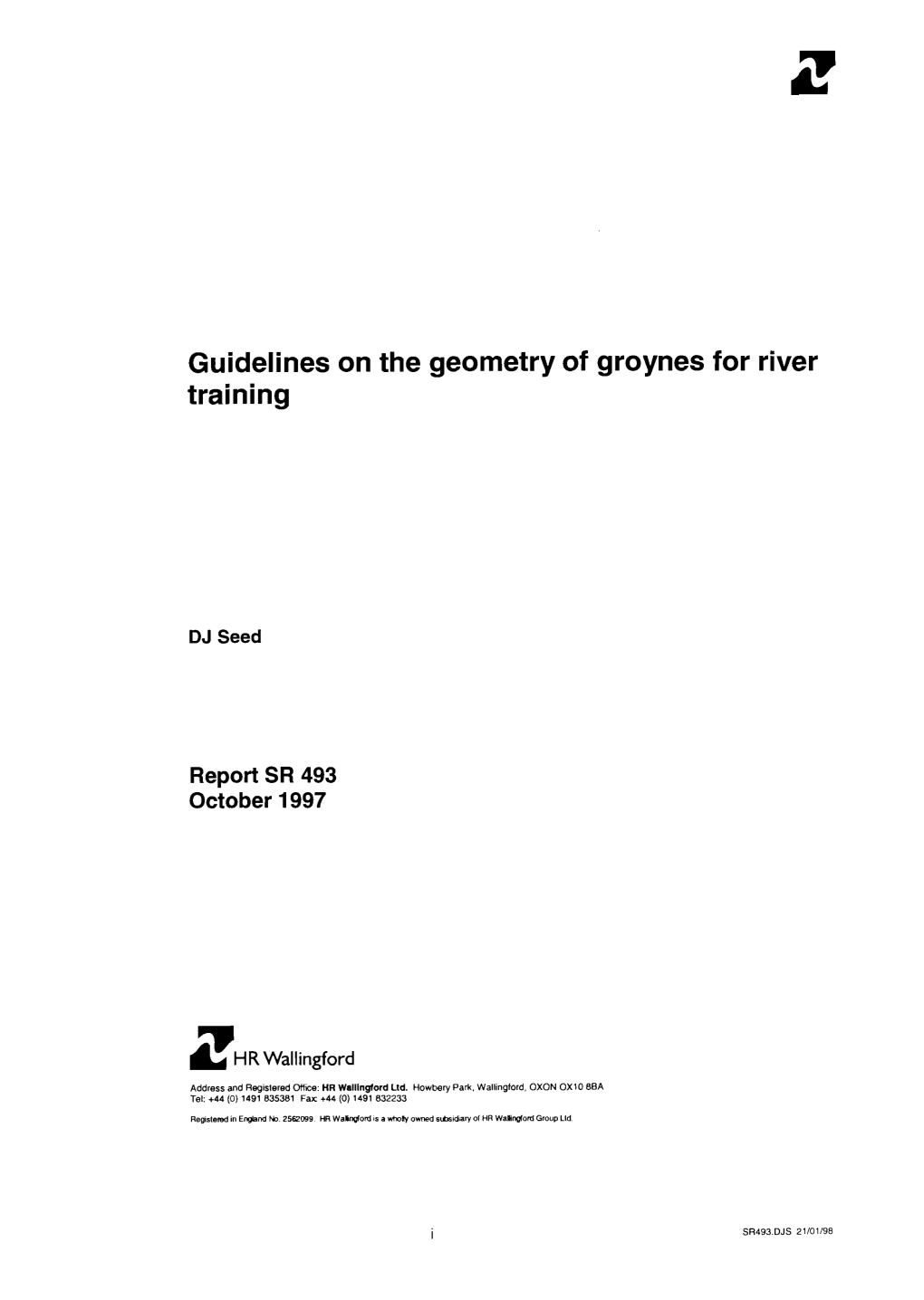 Guidelines on the Geometry of Groynes for River Training