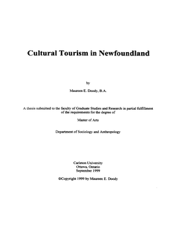 Cultural Tourism in Newfoundland
