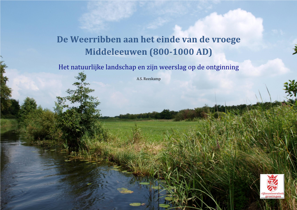 De Weerribben Aan Het Einde Van De Vroege Middeleeuwen (800-1000 AD)