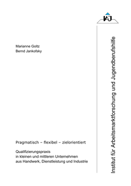 Institut Für Arbeitsmarktforschung Und Jugendberufshilfe