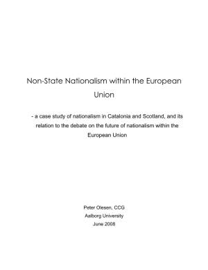 Non-State Nationalism Within the European Union