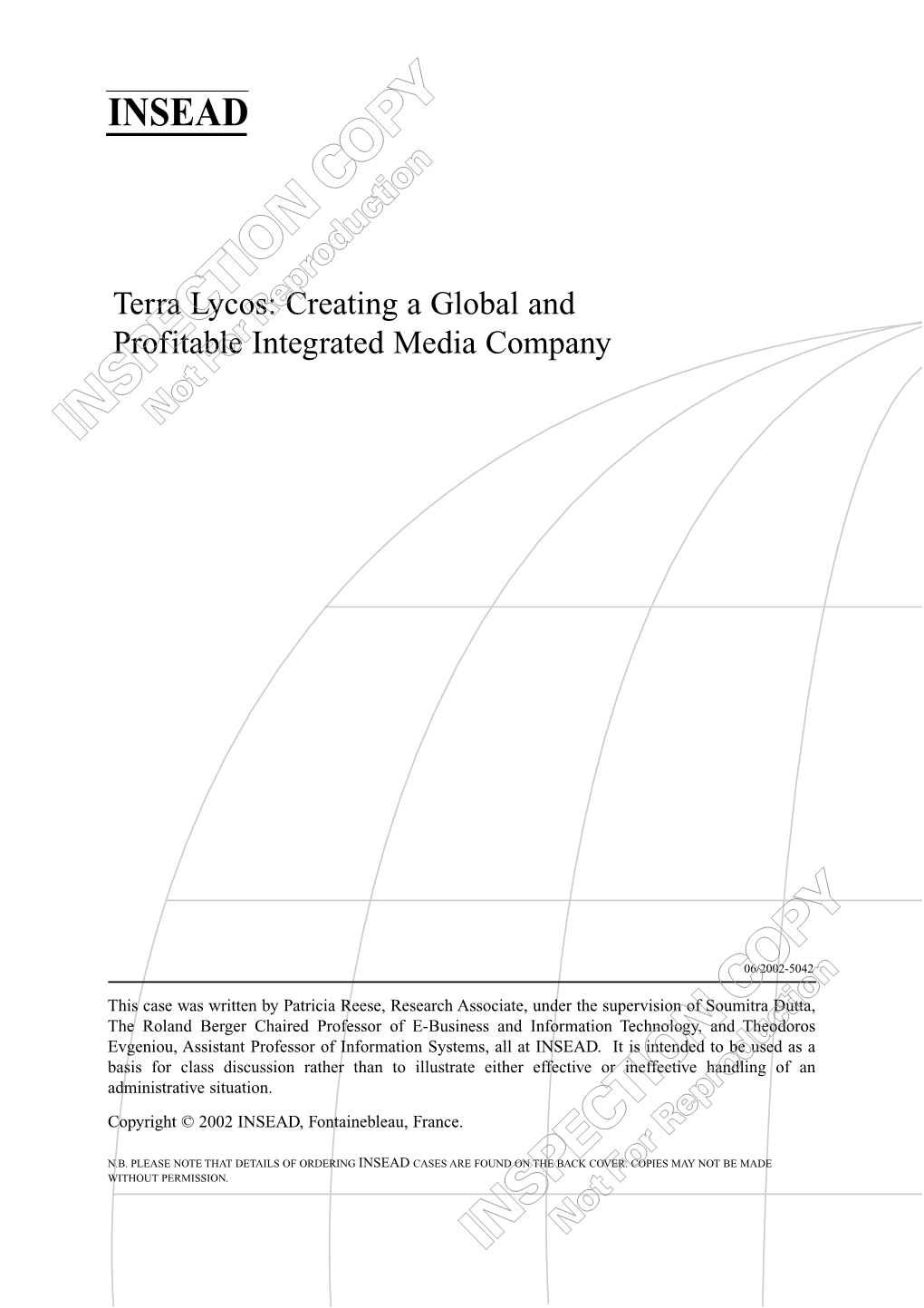 Terra Lycos: Creating a Global and Profitable Integrated Media Company