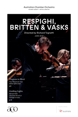 Respighi, Britten & Vasks
