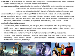 Science Fiction, Steampunk, Cyberpunk
