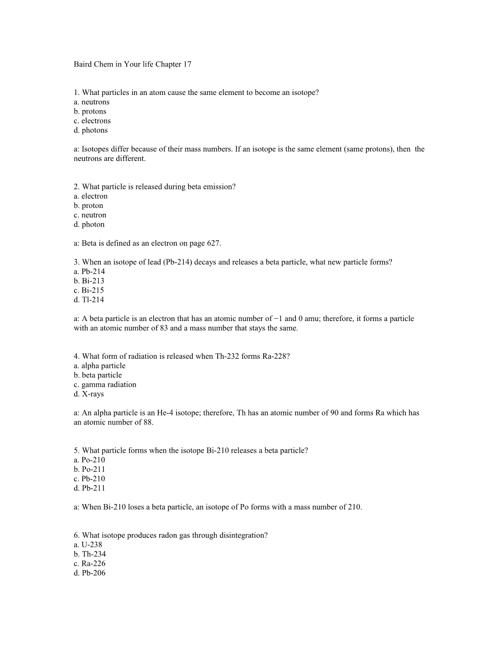 Baird Chem in Your Life Chapter 17