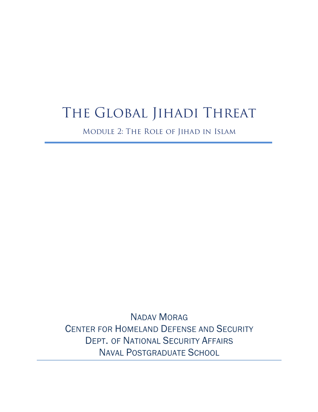 The Global Jihadi Threat