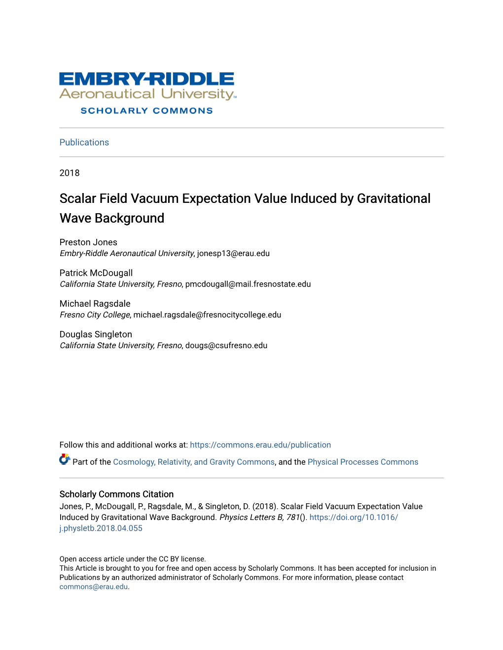 Scalar Field Vacuum Expectation Value Induced by Gravitational Wave Background