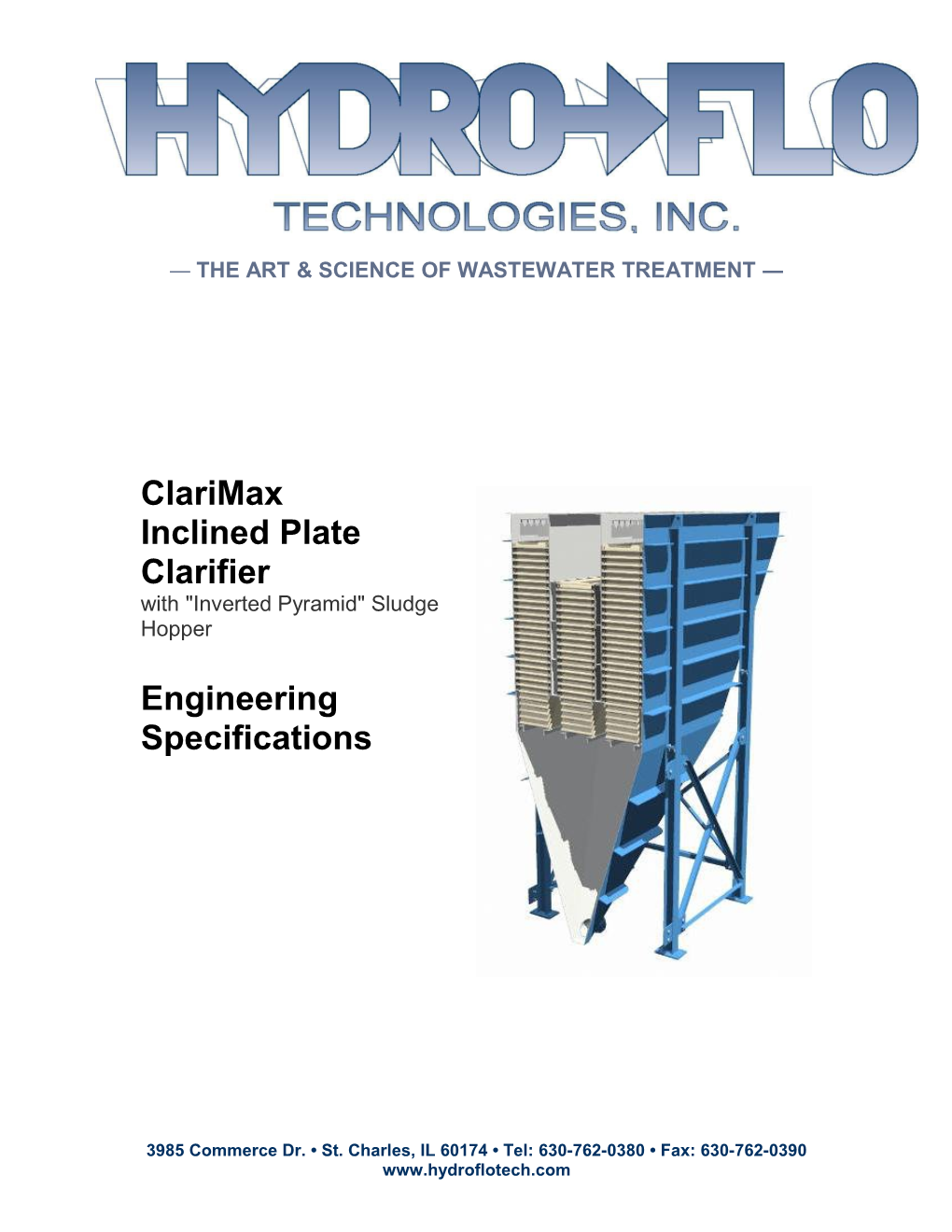 Clarimax IPC Clarifier (W/Pyramid Hopper) Engineering Specification Word Version