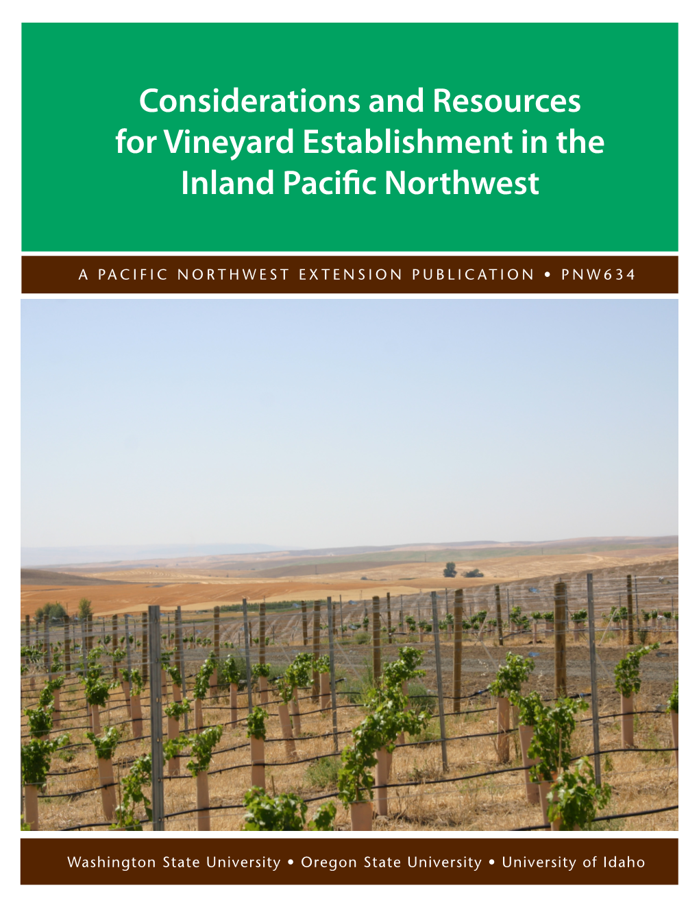 Considerations and Resources for Vineyard Establishment in the Inland Pacific Northwest