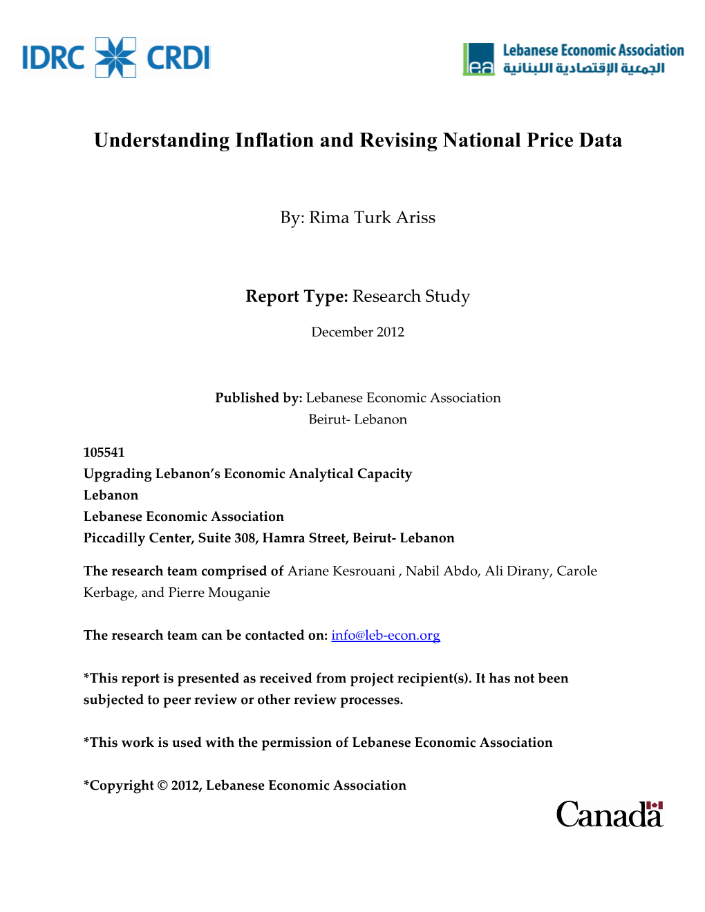 Understanding Inflation and Revising National Price Data