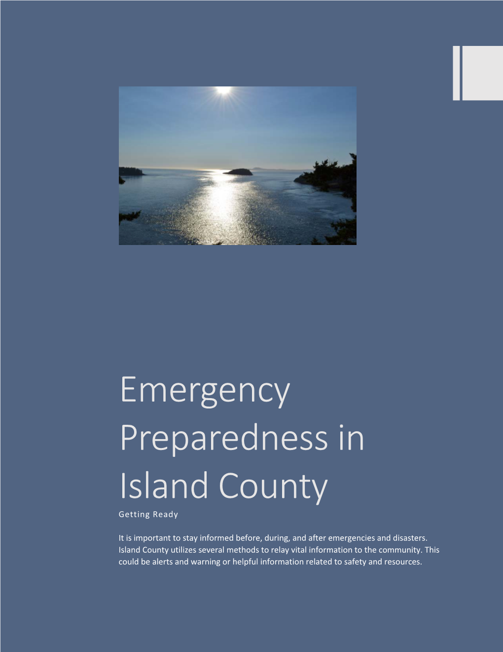 Emergency Preparedness in Island County Getting Ready