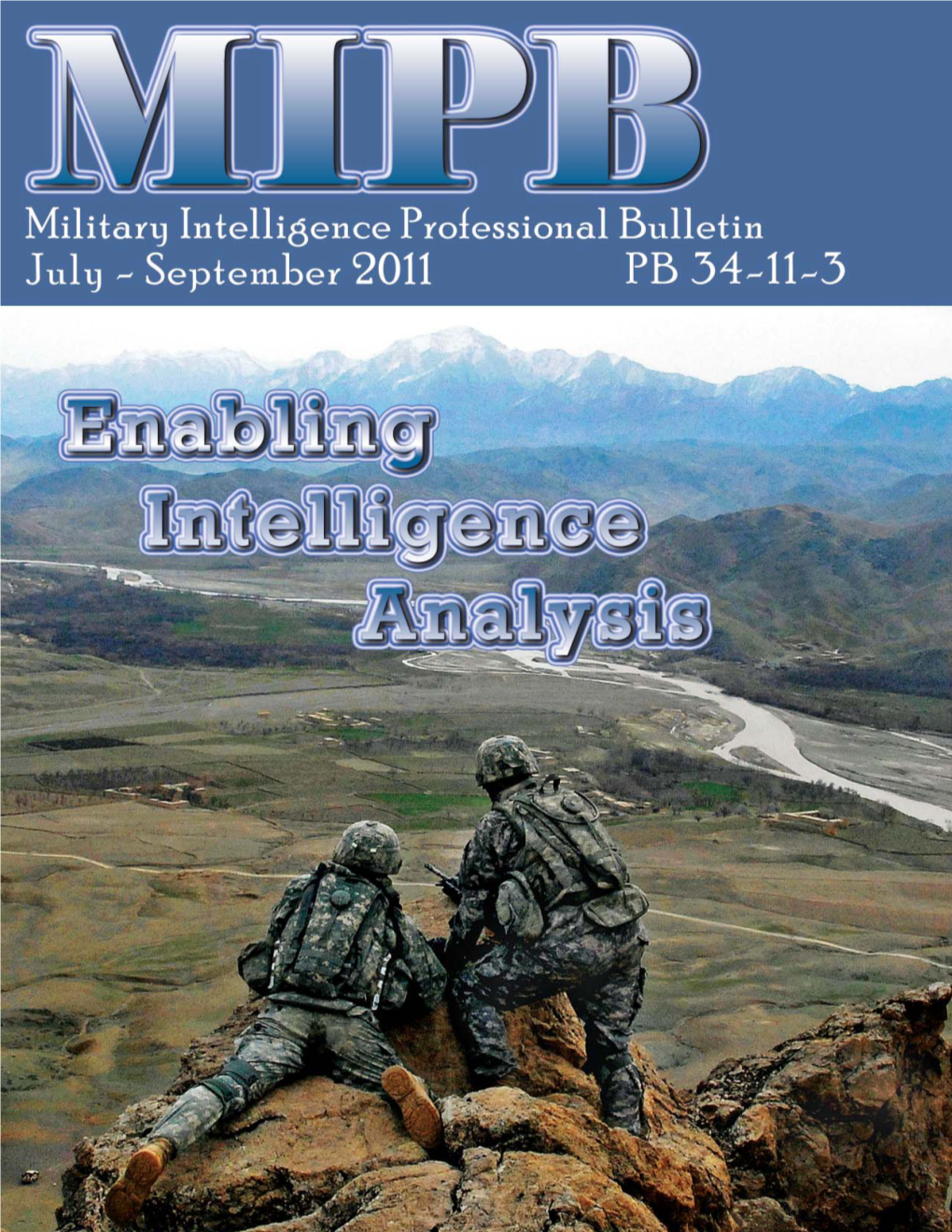 Military Intelligence Professional Bulletin, July-September 2011