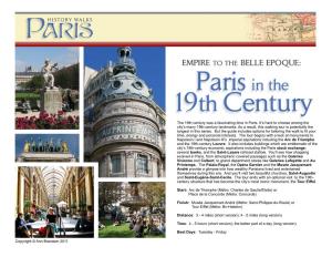 Empire and Belle Epoque Walking Tour 4Pages