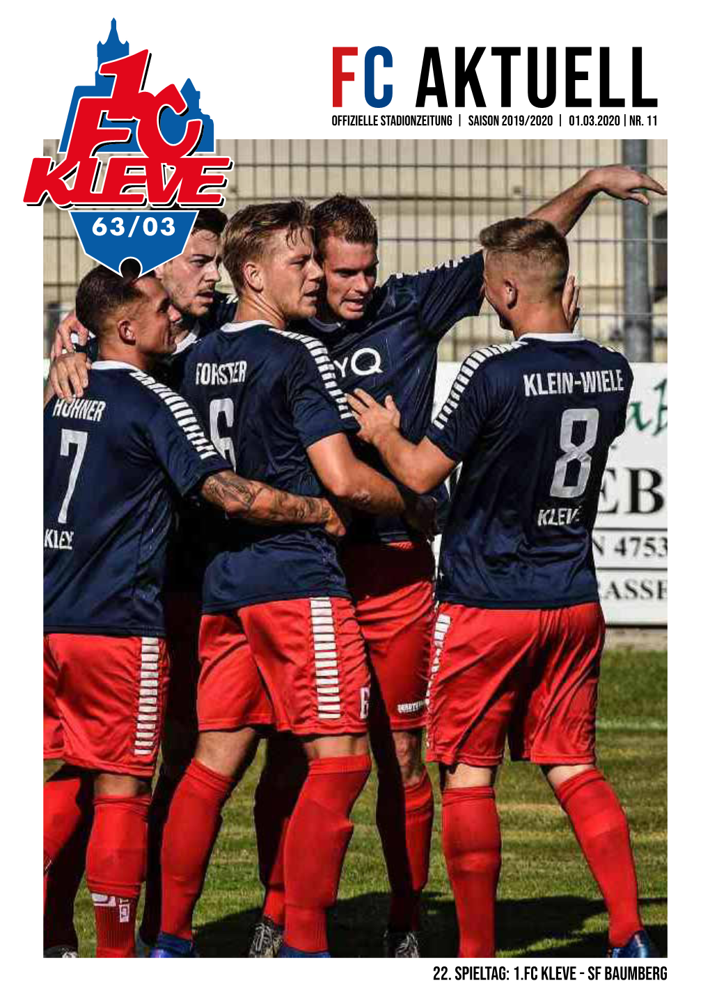 22. Spieltag: 1.FC Kleve