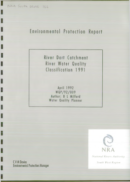 Environmental Protection Report River Dart Catchment River Water
