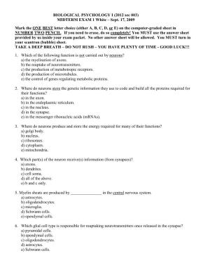 Questions for Exam 2012