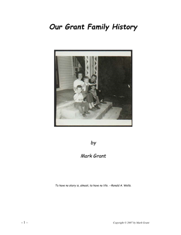 Our Grant Family History