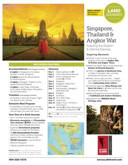 Singapore, Thailand & Angkor