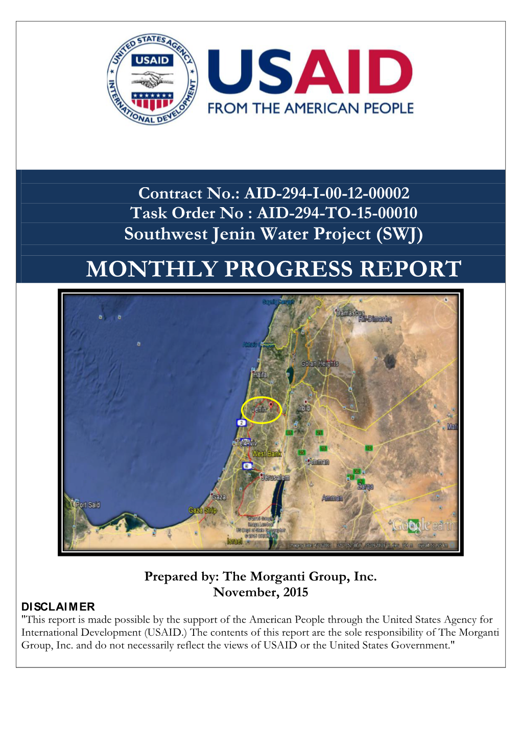 Monthly Progress Report No. 1